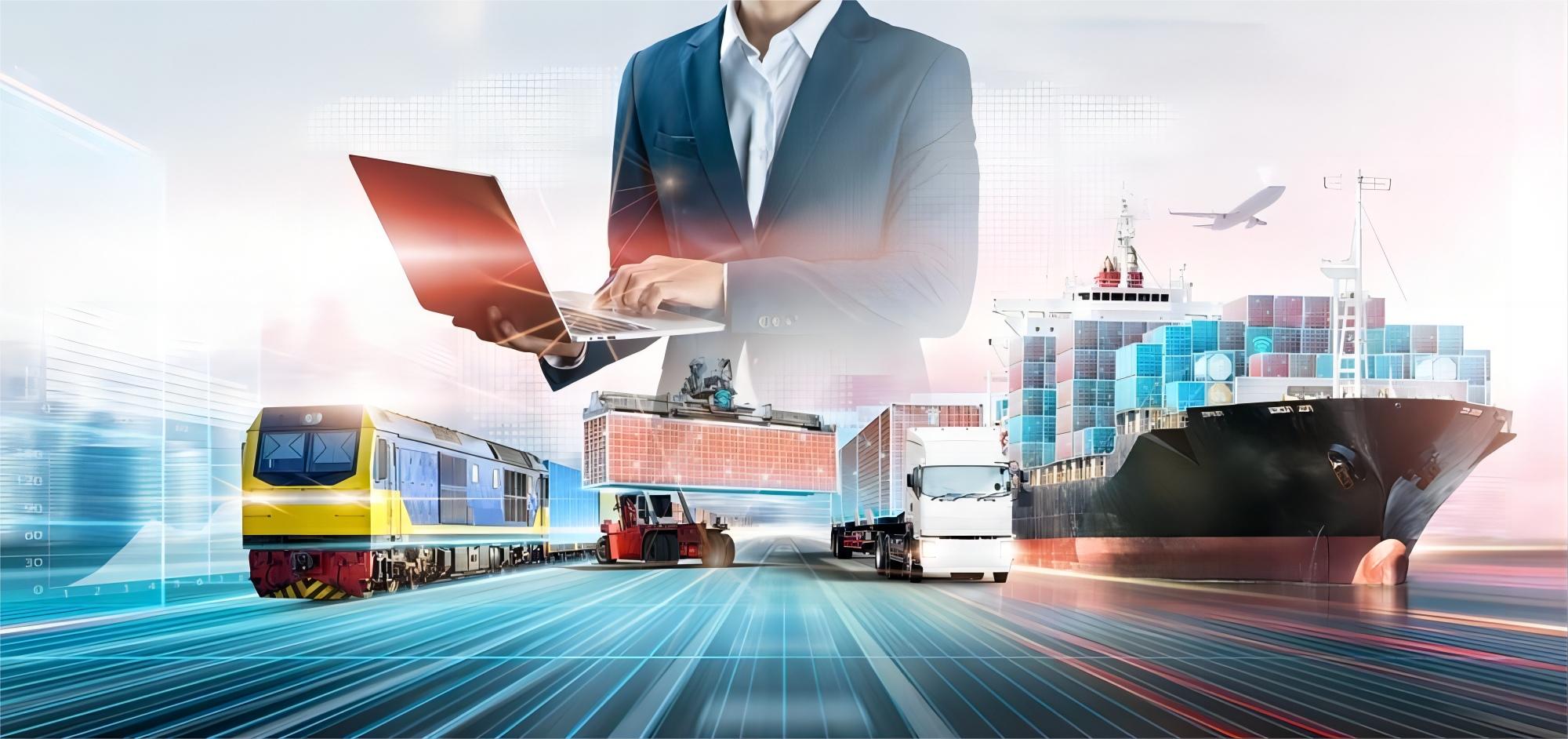 Professional logistics team managing air freight documentation