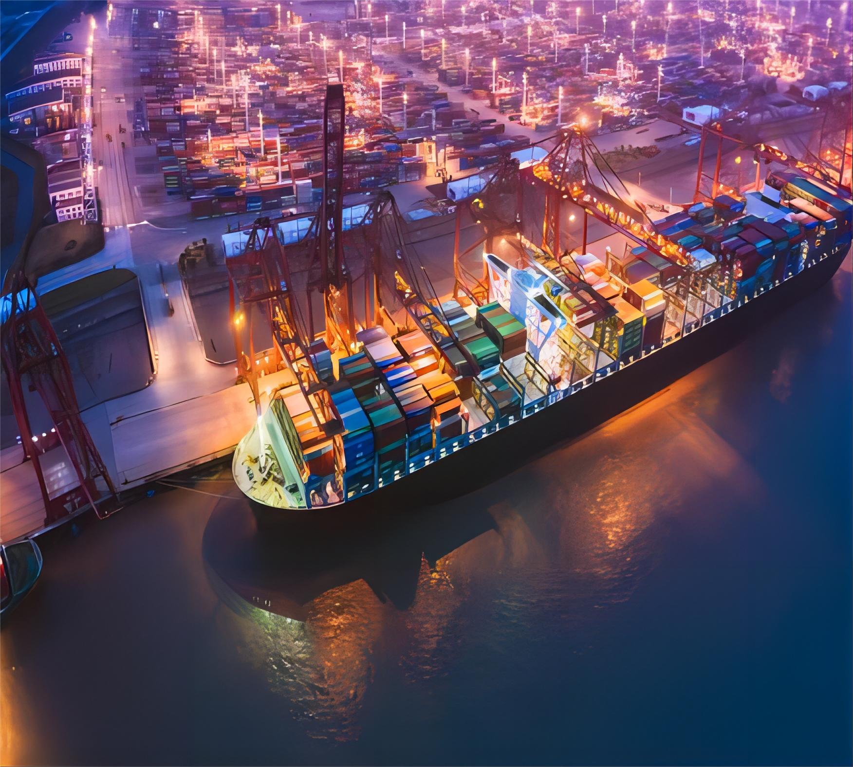 Logistics warehouse showing consolidated cargo for Saudi Arabia