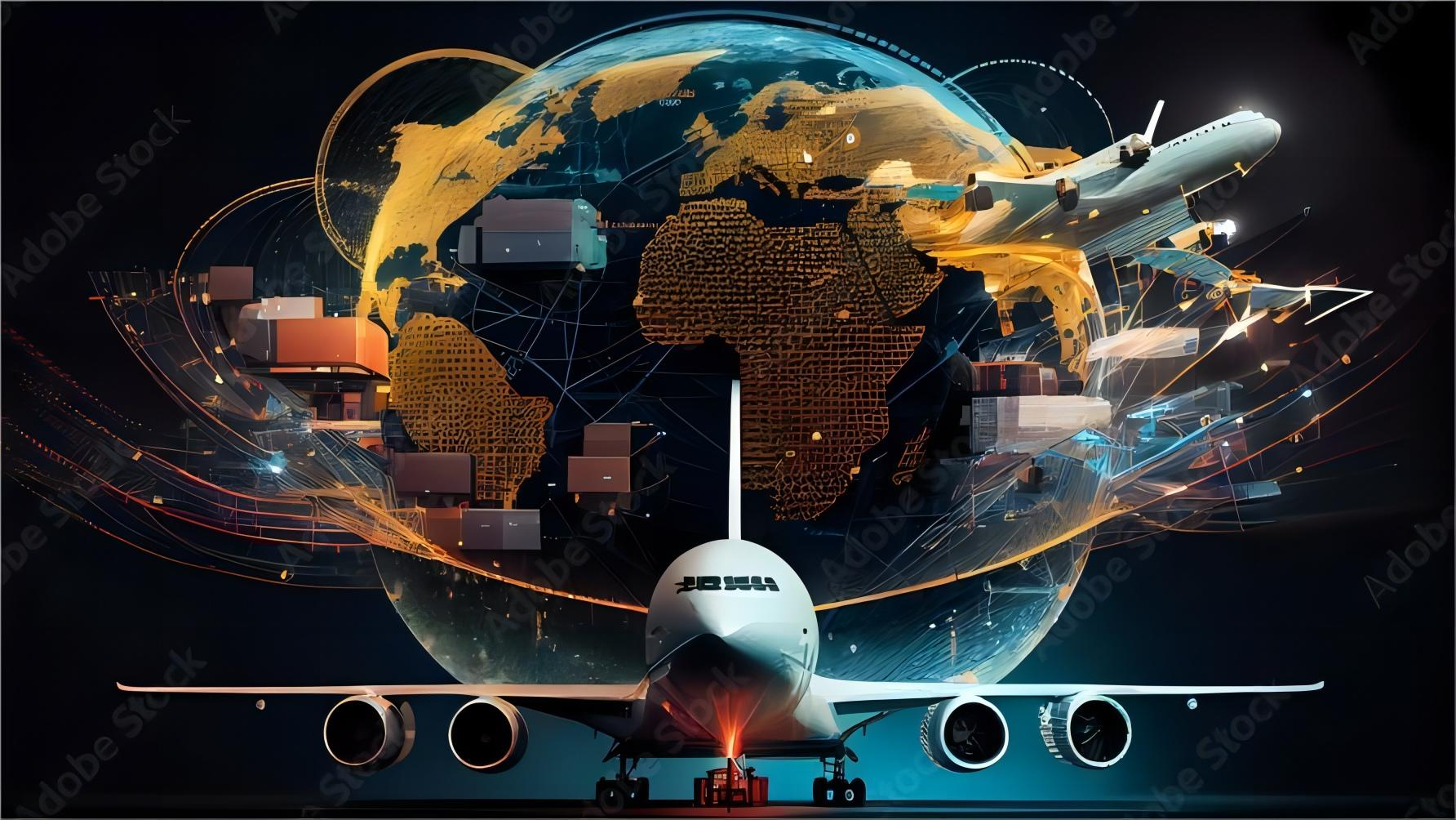 Supply chain professional managing international shipments