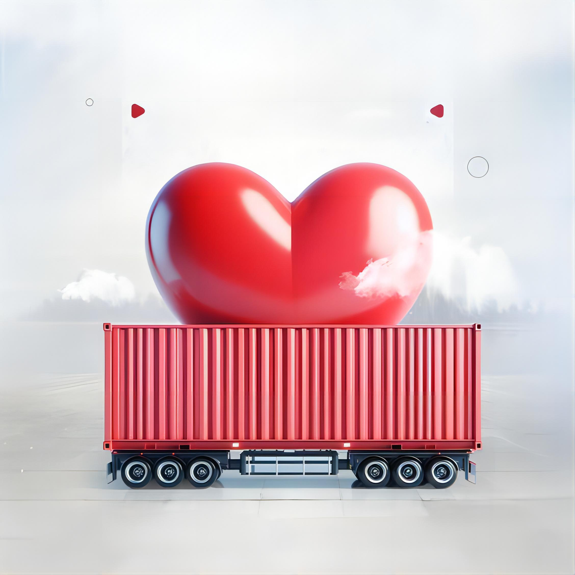 Cargo ship transporting containers from China to Europe