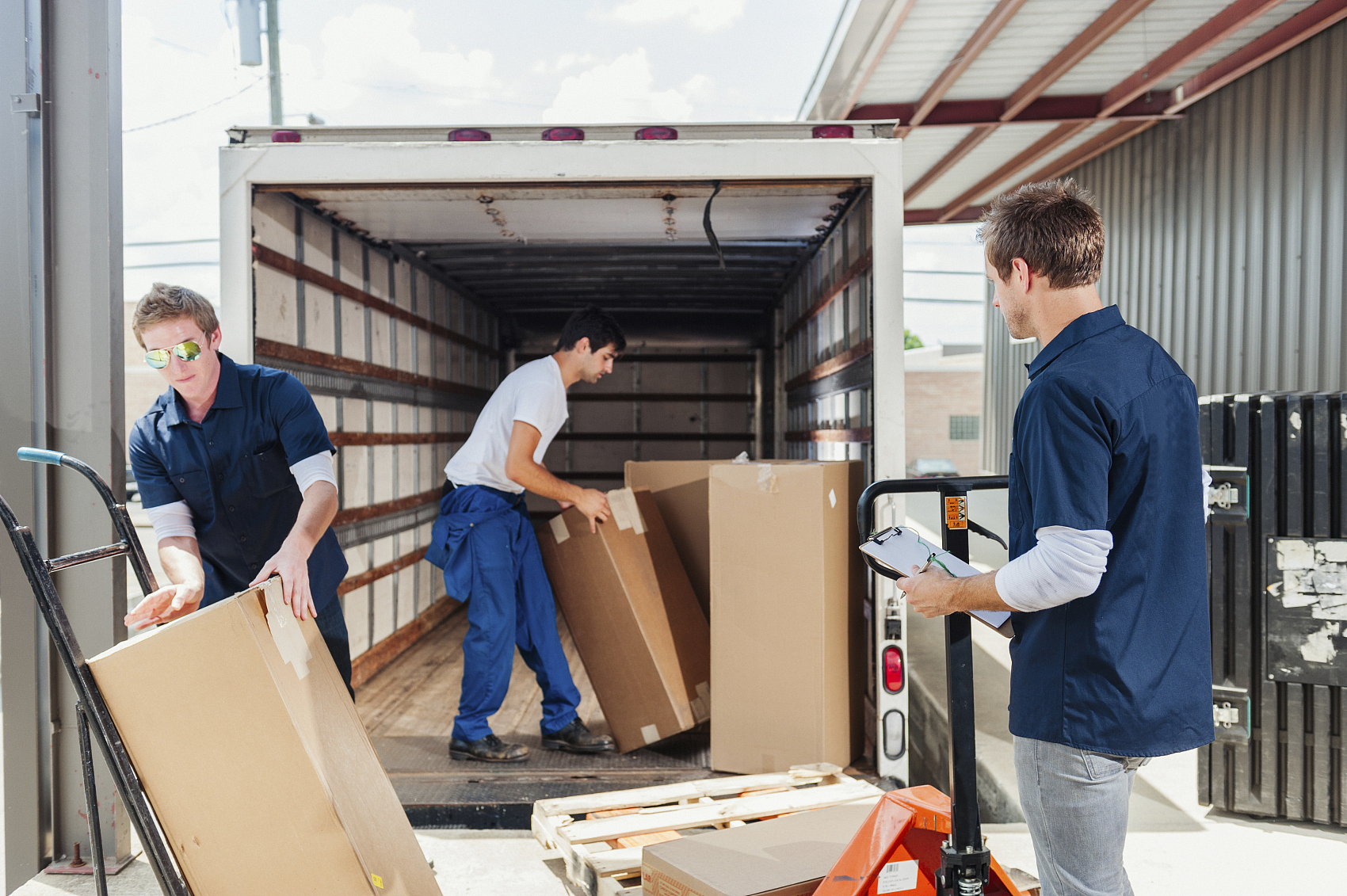 Air freight cargo being loaded for Riyadh