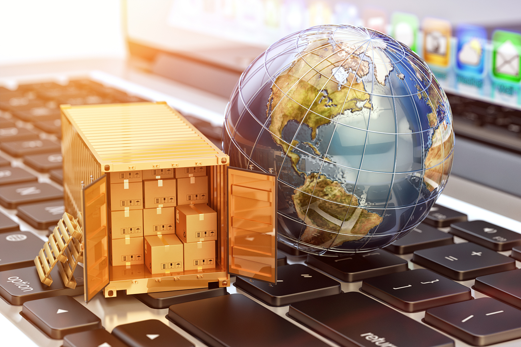 Global logistics professional managing supply chain for Amazon sellers