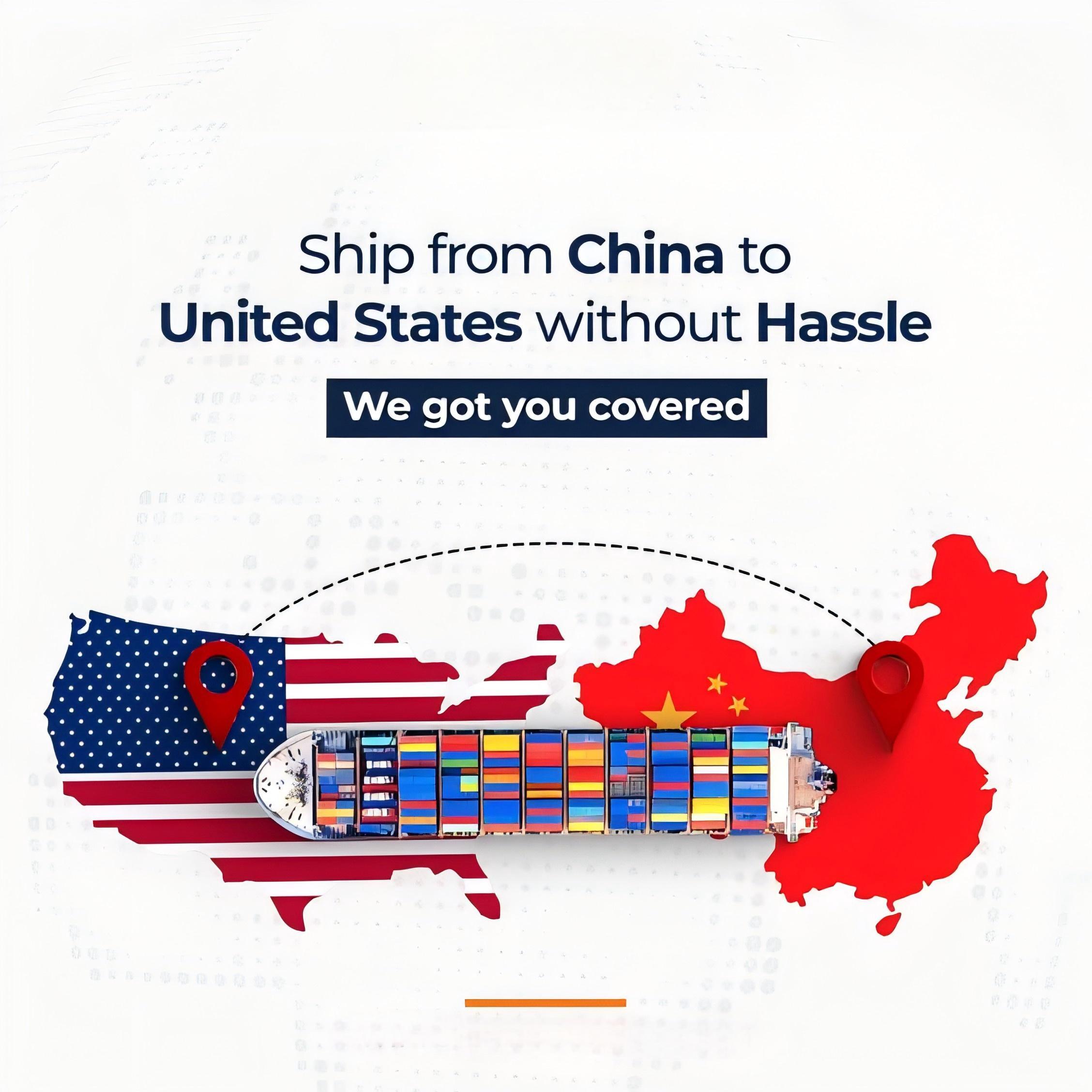 Large container ship carrying bulk cargo from China to international ports
