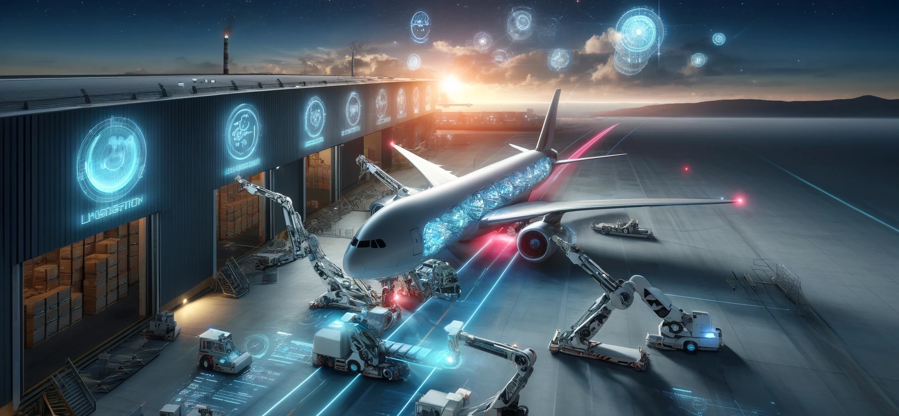 Logistics worker scanning air express parcels for international delivery