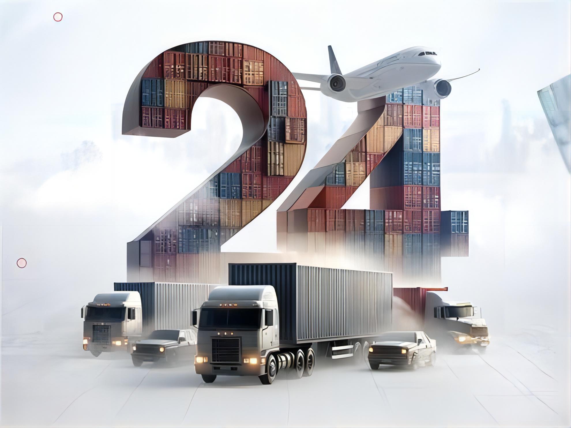 Comparison table showing sea freight versus air freight costs for machinery