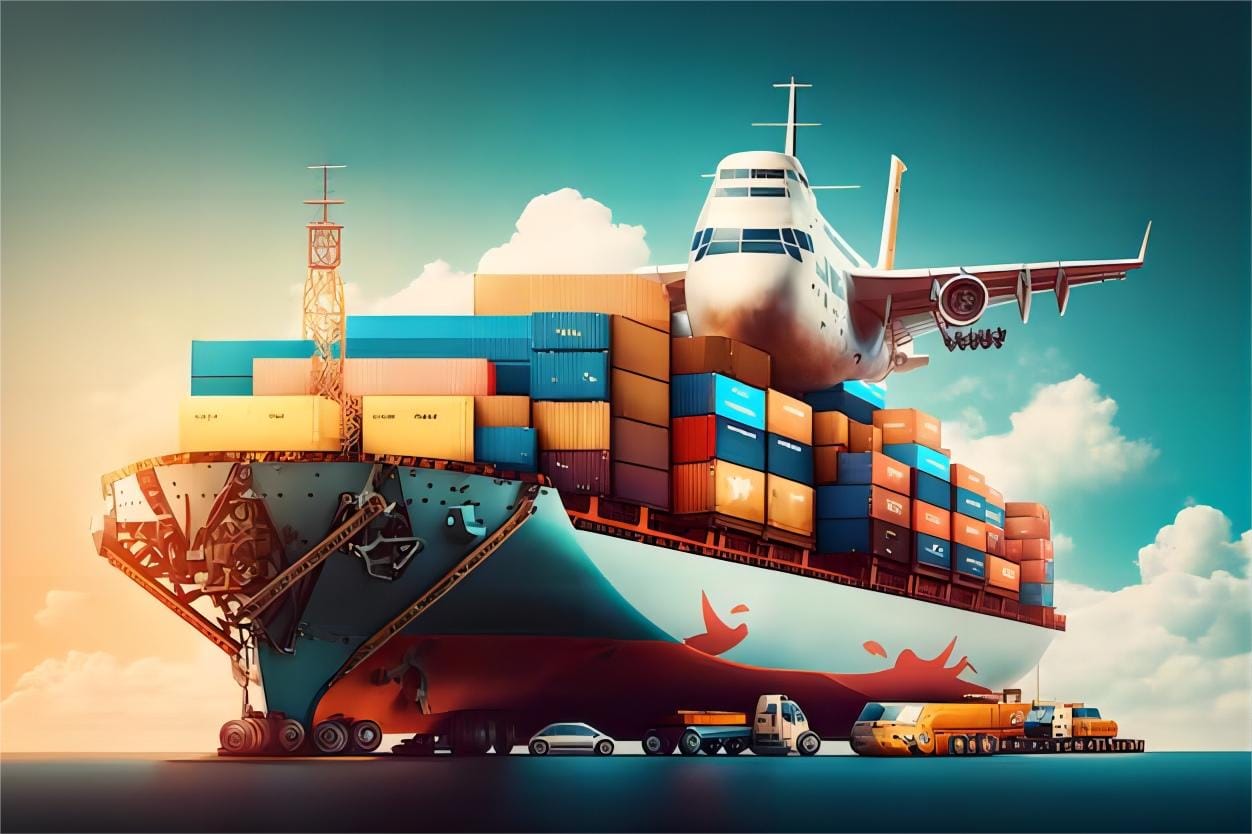 Container terminal at a major European port