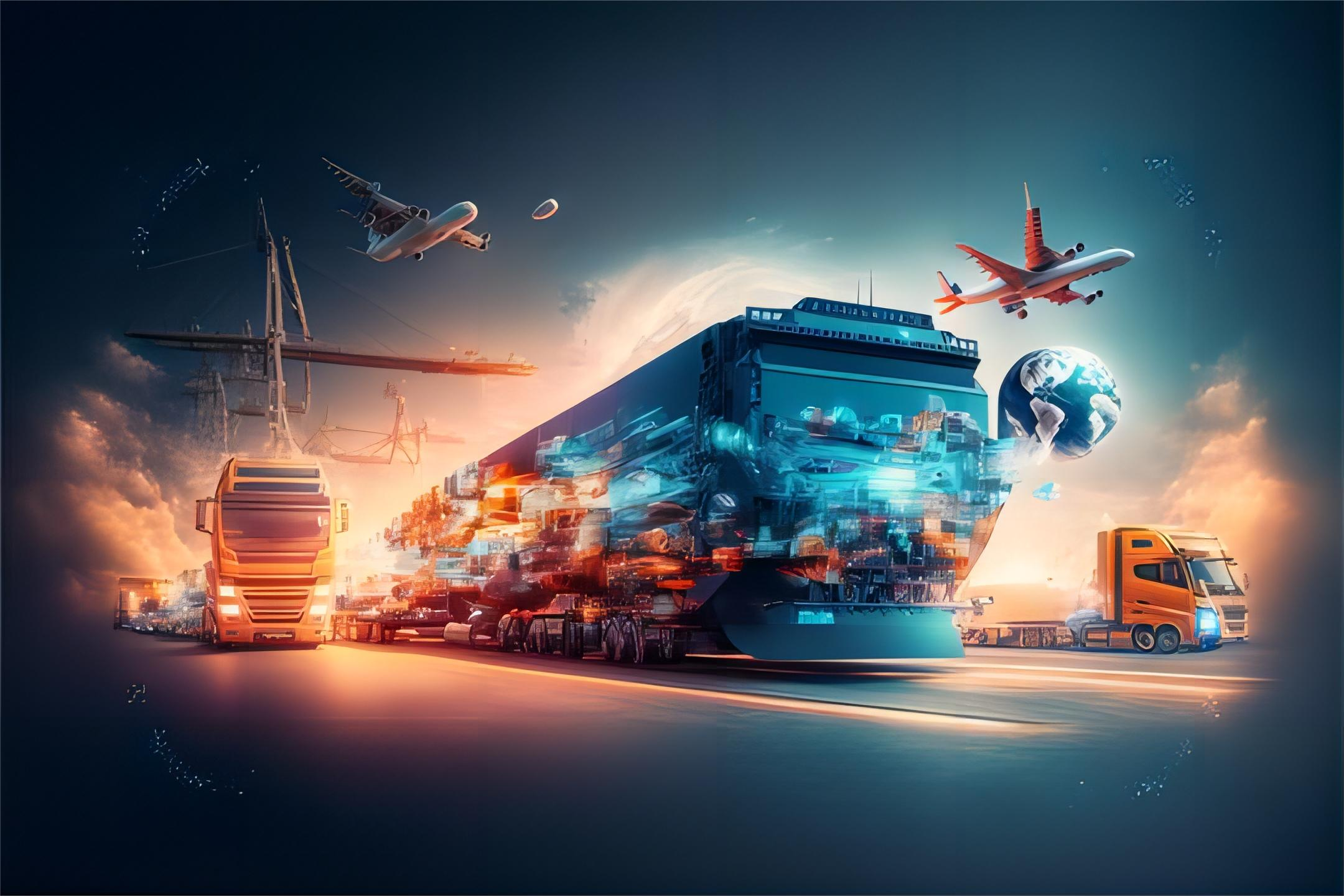 Logistics professional checking shipping documentation