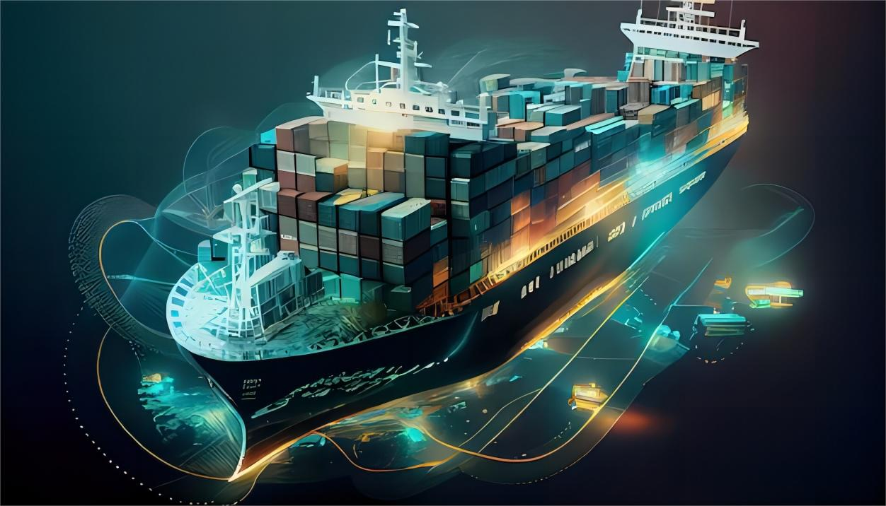 Global logistics network map showing end to end freight connectivity