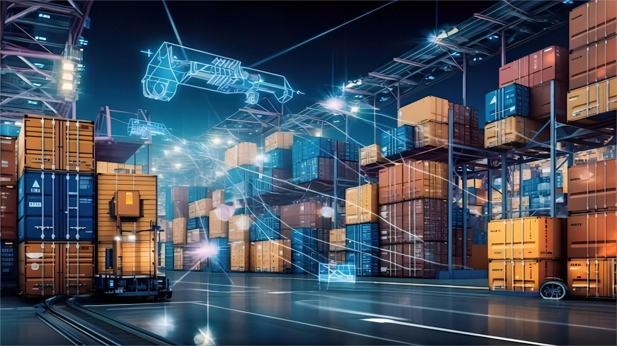 Global logistics network map for solar panel distribution