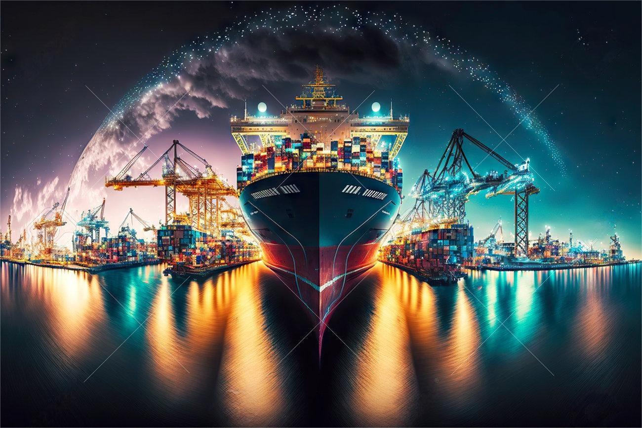 Logistics professional checking shipping documentation