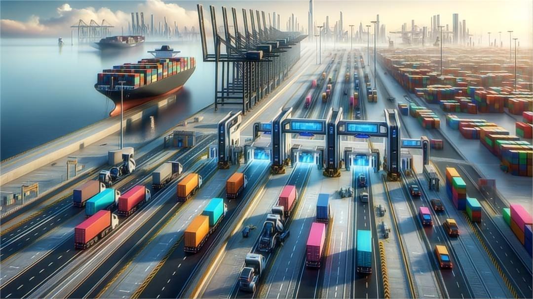 Logistics flow diagram for port drayage