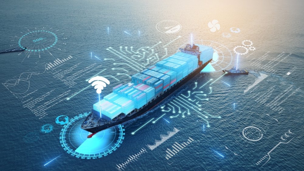 Logistics professional reviewing shipping documentation