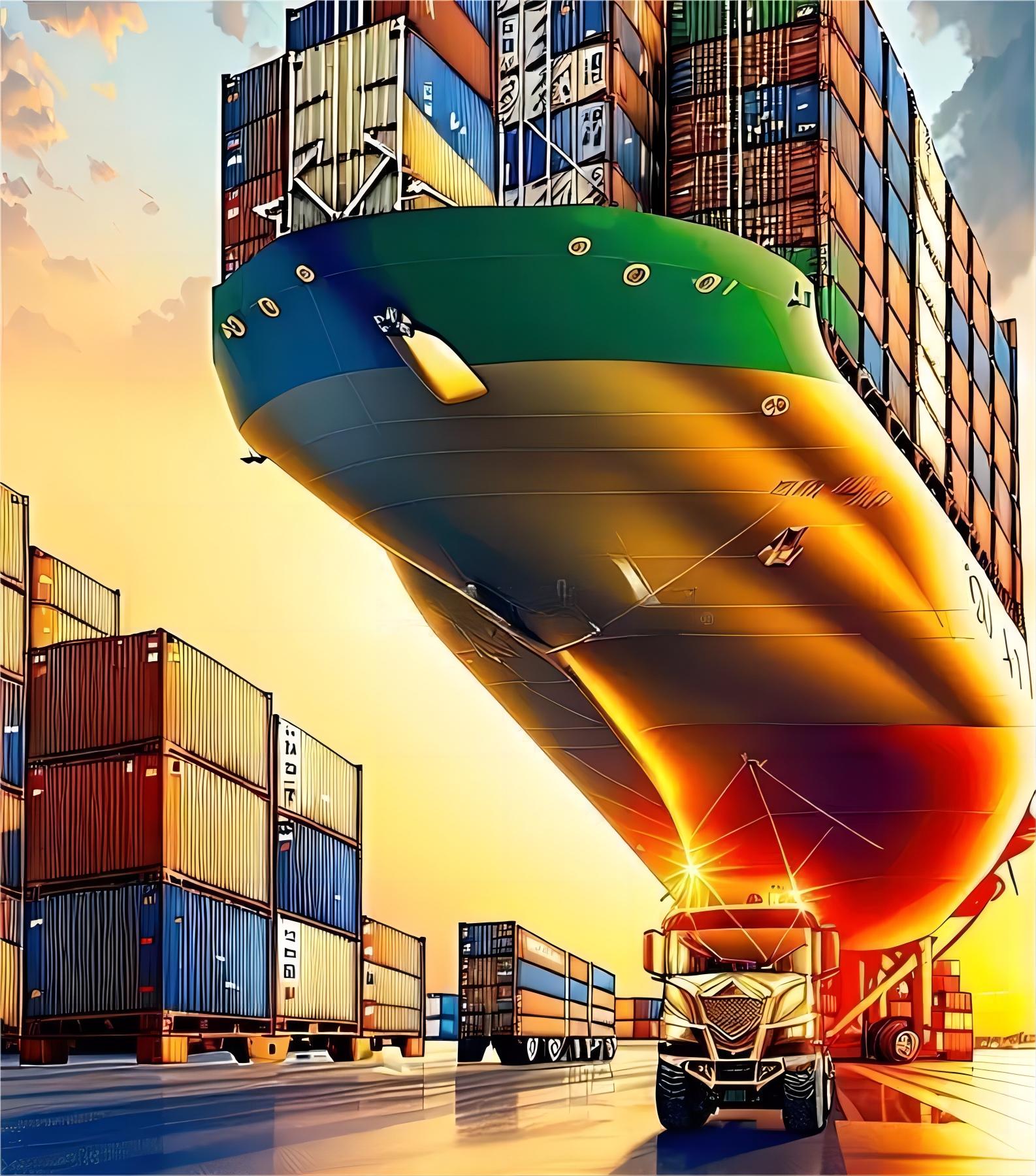 Comparison table showing shipping methods for ecommerce goods